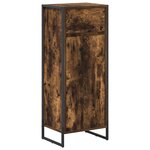 vidaXL Ensemble de mobilier de salle de bain avec tiroir Chêne fumé