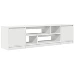 vidaXL Meuble TV blanc 188 5x41x50 cm bois d'ingénierie