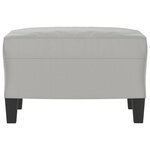 vidaXL Repose-pied Gris clair 60x50x41 cm Tissu microfibre