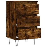 vidaXL Buffet chêne fumé 40x35x70 cm bois d'ingénierie
