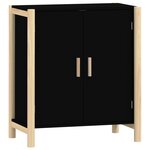 vidaXL Buffet Noir 62x38x70 cm Bois d'ingénierie