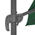 vidaXL Parasol de jardin avec base portable vert