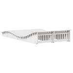 vidaXL Chaise longue blanc 205x110x31 5 cm bois massif de pin