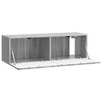 vidaXL Meuble TV mural Sonoma gris 98 x 31 x 30 cm Bois d'ingénierie