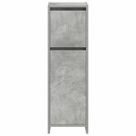 vidaXL Ensemble de meubles de salle de bain 4 Pièces gris béton