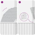vidaXL Écran de confidentialité pour balcon Anthracite et blanc