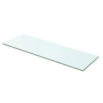 vidaXL Panneaux d'étagère 2 Pièces Verre Transparent 60 x 15 cm