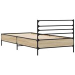 vidaXL Cadre de lit sans matelas chêne sonoma 90x200 cm