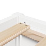 vidaXL Cadre de lit sans matelas blanc 90x190 cm bois de pin massif