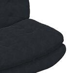 vidaXL Fauteuil relaxant pivotant Autre Noir 63 x 75 x 76 cm Velours