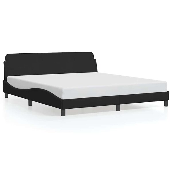 vidaXL Cadre de lit Dover noir 183x213 cm similicuir