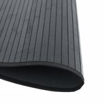 vidaXL Tapis rond noir 60 cm bambou