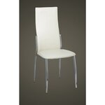 vidaXL Chaises à manger lot de 2 blanc similicuir