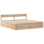 vidaXL Cadre de lit sans matelas 180x200 cm bois massif de pin