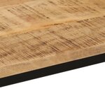 vidaXL Table console 110x30x75 cm bois de manguier massif brut et fer