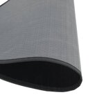 vidaXL Tapis rond noir 80 cm bambou