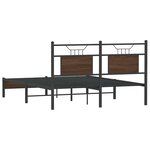 vidaXL Cadre de lit sans matelas chêne marron 140x190 cm