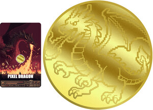 Monnaie PIXEL DRAGON 1/1000 Oz Or 12$ Liberia 2026