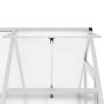 vidaXL Serre avec cadre de base argent 169x114x195 cm aluminium