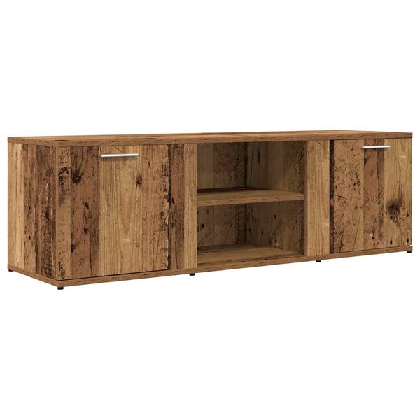 vidaXL Meuble TV vieux bois 120x34x37 cm bois d'ingénierie