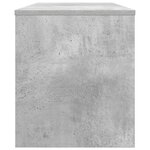 vidaXL Meuble TV Gris béton 100 x 35 x 40 cm Bois d'ingénierie
