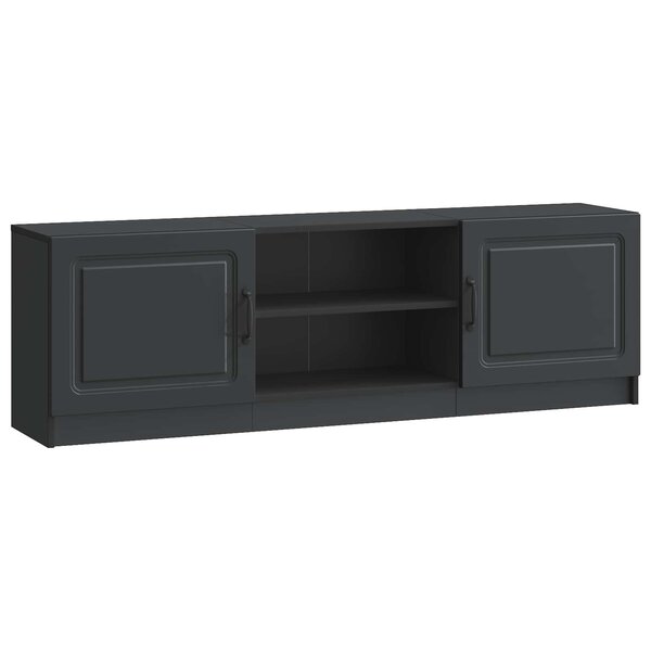 vidaXL Meuble TV Noir 150 x 31 x 47 cm Bois d'ingénierie