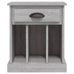 vidaXL Table de chevet sonoma gris 43x36x50 cm