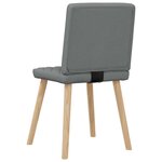 vidaXL Chaises à manger lot de 4 gris foncé tissu