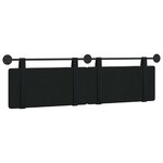 vidaXL Tête de lit suspendue Noir Velours