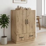 vidaXL Buffet Chêne artisanal 66 x 34 5 x 92 cm Bois d'ingénierie
