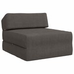 vidaXL Canapé-lit pliable Gris foncé 60 x 70 x 41 cm Tissu