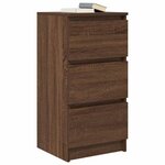 vidaXL Buffet chêne marron 37 5x35x76 cm bois d'ingénierie