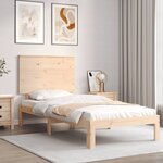 vidaXL Cadre de lit sans matelas 100x200 cm bois massif de pin
