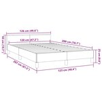 vidaXL Cadre de lit sans matelas noir 120x200 cm tissu