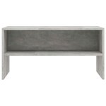 vidaXL Meuble TV Gris béton 80x40x40 cm Bois d'ingénierie