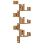 vidaXL Étagère d'angle murale chêne artisanal bois d'ingénierie