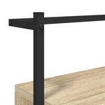 vidaXL Table de chevet murale chêne sonoma 35x30x51 cm