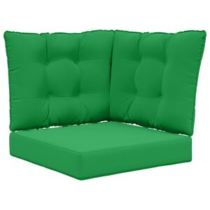 vidaXL Coussin de canapé d'extérieur Polyester Vert 50 5 x 50 5 cm