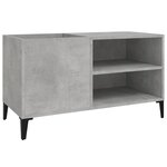 vidaXL Armoire à disques gris béton 84 5x38x48 cm bois d'ingénierie