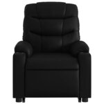 vidaXL Fauteuil inclinable électrique noir similicuir