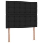 vidaXL Lit de Rangement Noir 120 x 200 cm Cuir synthétique