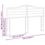 vidaXL Tête de lit Chêne fumé 160 cm Bois d'ingénierie