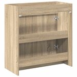 vidaXL Meuble sous lavabo de salle de bain Chêne Sonoma