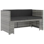 Salon de jardin meuble d'extérieur ensemble de mobilier 5 pièces avec coussins résine tressée gris 02_0016433