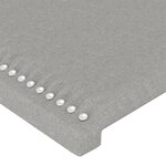 vidaXL Cadre de lit avec tête de lit Gris clair 140x190 cm Tissu
