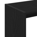 Table d'appoint vidaXL en chêne noir 50x26x50 cm en bois d'ingénierie