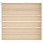 vidaXL Vitrine de collection en bois avec 6 étagères 60x8 5x55 cm