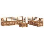vidaXL Ensembles de canapés 8 pc Naturel Bois d'Acacia Massif