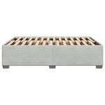 vidaXL Cadre de lit sans matelas gris clair 140x190 cm velours