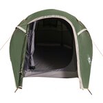 vidaXL Tente de camping tunnel 3 personnes vert imperméable